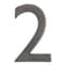 Architectural Mailboxes Brass 5 inch Floating House Number Dark Aged Copper 2 3585DC-2 - alternate 2
